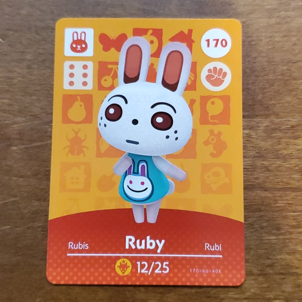 Ruby Amiibo Card